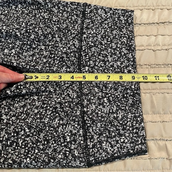 Lululemon Wunder Under High Rise 7/8 Leggings Daisy White Black 6 W5AOXS NWOT - Picture 9 of 10